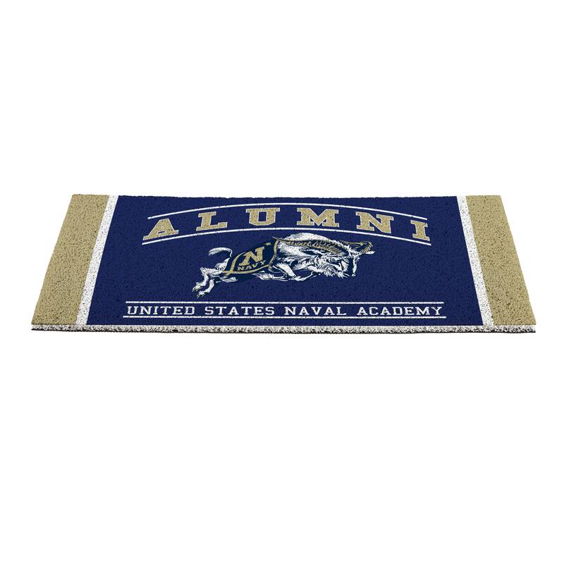 28 in. x 16 in. US Naval Academy Alumni Full Color PVC Door Mat