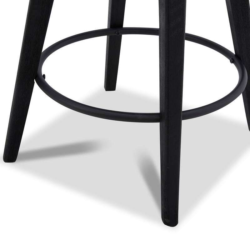 Spruce & Spring Jayden Upholstered Counter Height Swivel Barstool Set