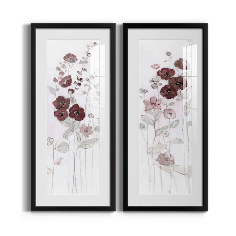 Fields of Burgundy I-Premium Gallery Framed Print - Ready to Hang