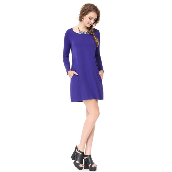 royal blue t shirt dress