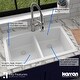 preview thumbnail 44 of 51, Karran Drop-in Quartz 50/50 Double Bowl Kitchen Sink
