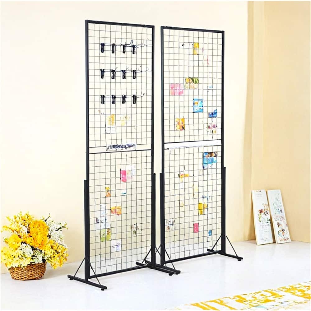 Grid wall Display System 2-Pack,24"x67" Double-Sided Grid Wall Panels