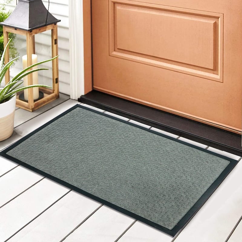 George Towne Living-24x36 Fashion Forward OVERSIZED Indoor/Outdoor Mat - 24x36 - Grey