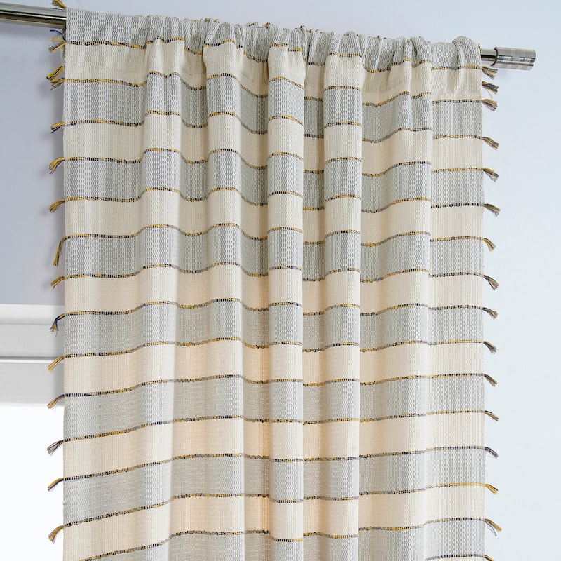 Exclusive Fabrics Loom Woven Sheer Cotton Curtain (1 Panel)