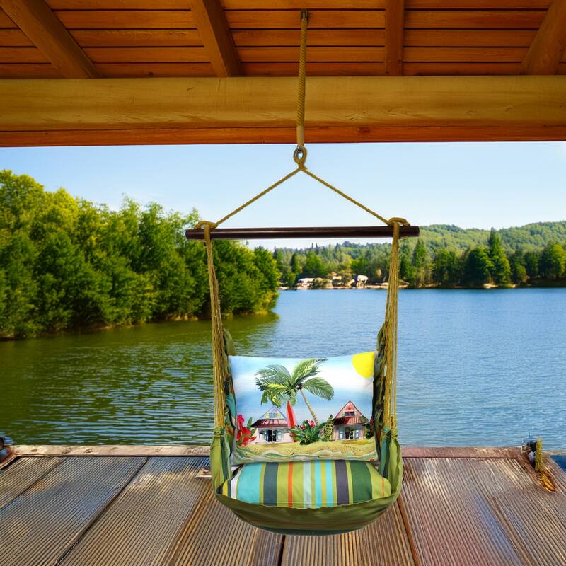 Magnolia Casual Swing Set 4 piece - Citrus Stripe w/ Surf Shack