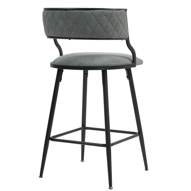 26'' Counter Height Bar Stools PU Cover Kitchen Island Counter Stool