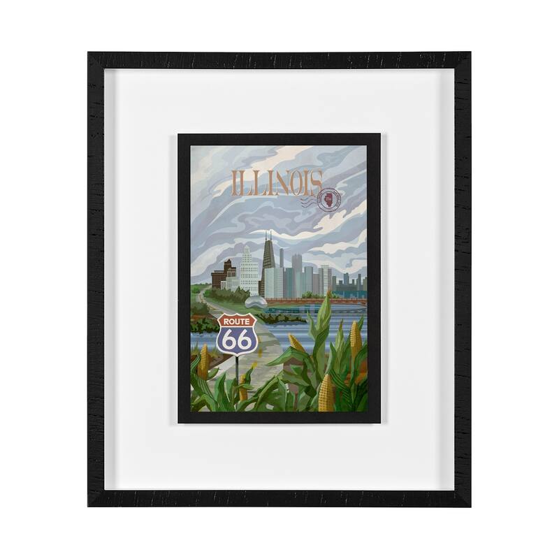 Illinois Go (M) Framed Art Print