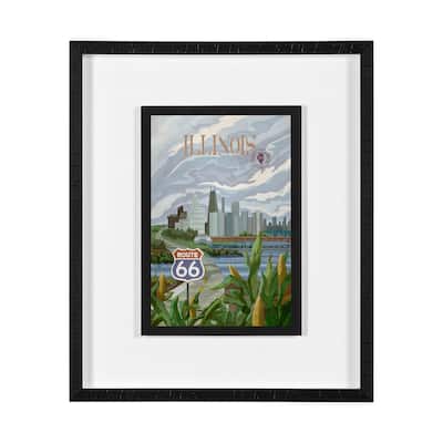 Illinois Go (M) Framed Art Print