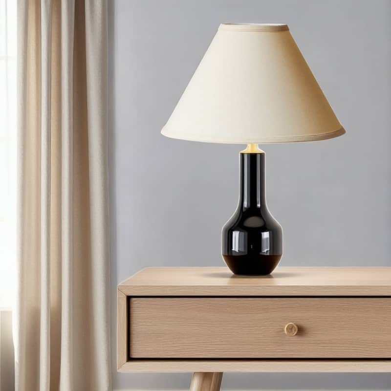 HomeRoots Beige Linen Cone Lamp Shade - 17