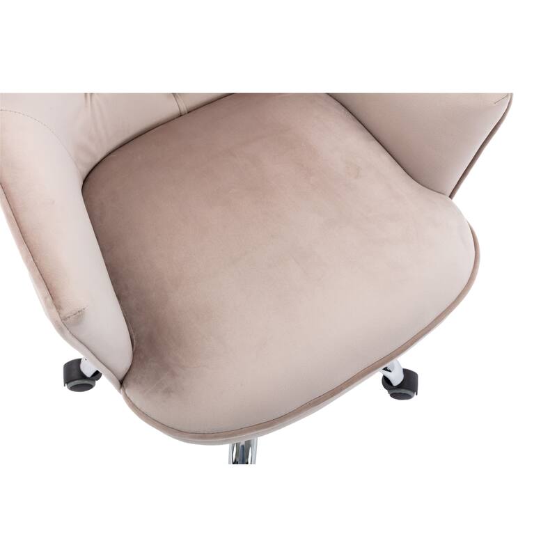 Velvet Swivel Shell Chair for Living Room