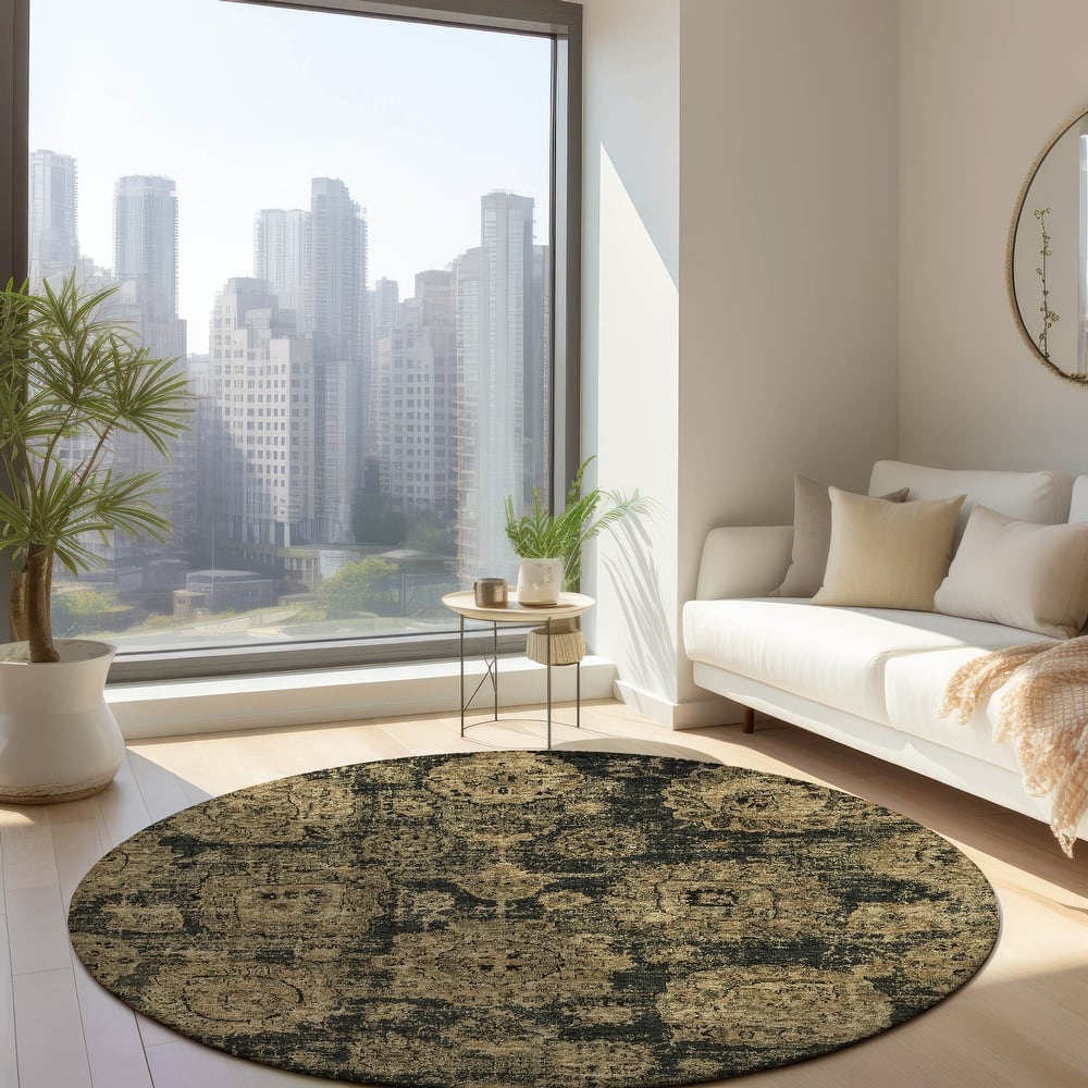 Machine Washable Indoor/ Outdoor Chantille Vintage Persian Rug