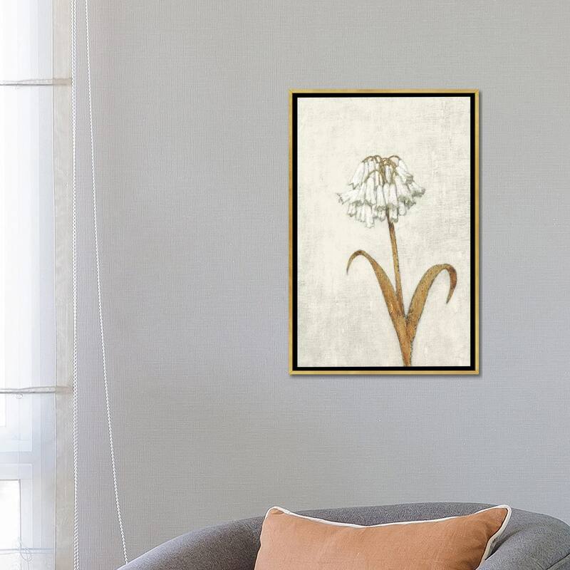 iCanvas "Shimmering Summer II Ivory" by James Wiens Framed Canvas Print