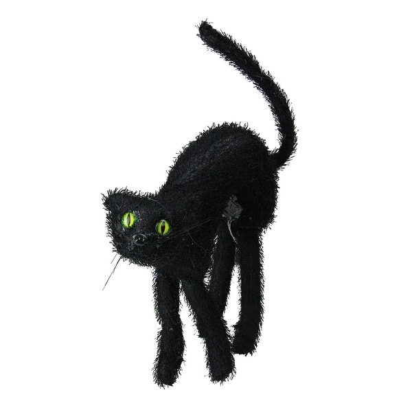 Shop 15 5 Black Scary Cat With Lighted Eyes Halloween Decor