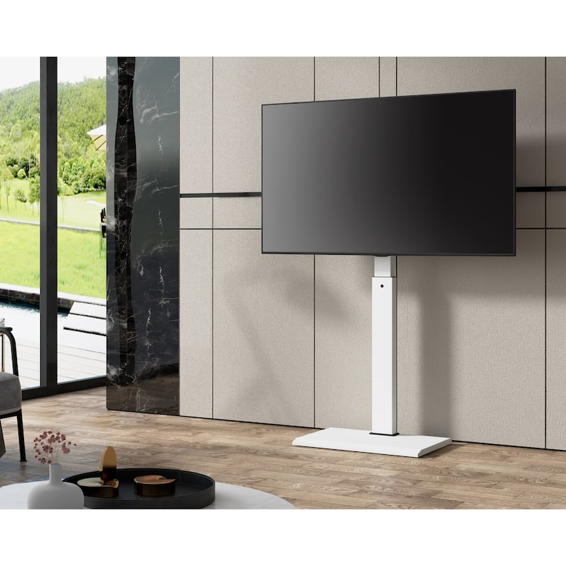 FITUEYES Iron Base Swivel Floor TV Stand Mount for TVs Up to 55 - 26 -55 INCHES
