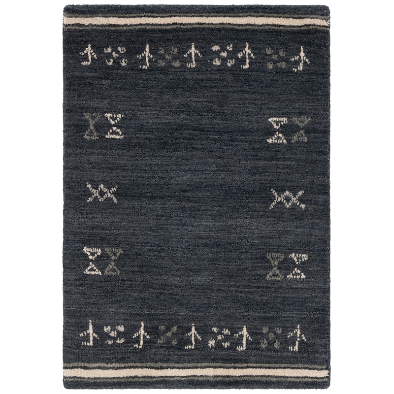 SAFAVIEH Handmade Himalaya Arusha Wool Rug - 2' x 3' - Charcoal