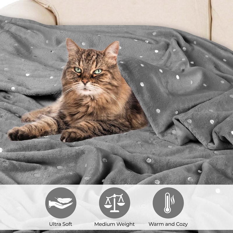 Superior Fleece Plush Medium Weight Soft Fluffy Decorative Blanket