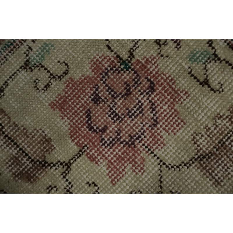 Hand Knotted Oriental 100% Wool Carpet Transitional All-Over Beige & Ivories Anatolian Area Rug - 6' 5'' X 3' 8''