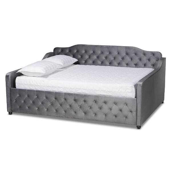 slide 2 of 19, Silver Orchid Raag Transitional Contemporary Daybed Grey - Queen