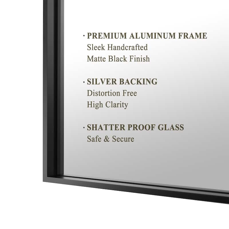 Metal Framed Rectangle Bathroom Vanity Mirror Wall Mirror