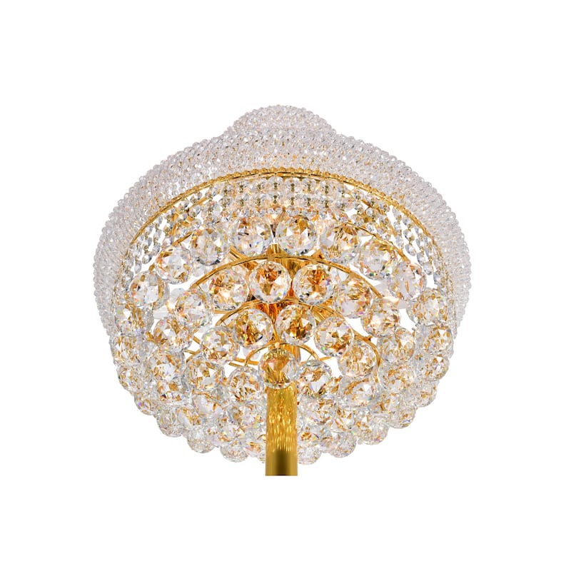 Empire 8 Light Floor Lamp With Gold Finish
