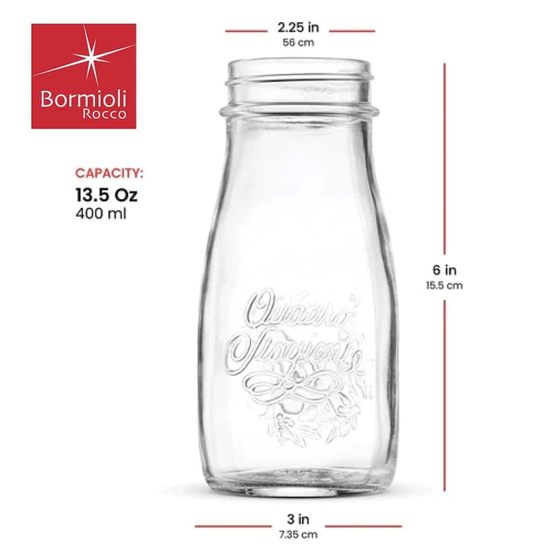 Bormioli Rocco Quattro Stagioni Bottle, 6.75 Oz. (Set of 4)