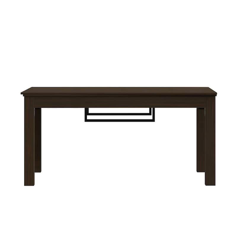 63" Convertible Board Game Table Multi-Purpose Dining & Work Table with Hidden Gaming Surface, Removable Top Panels