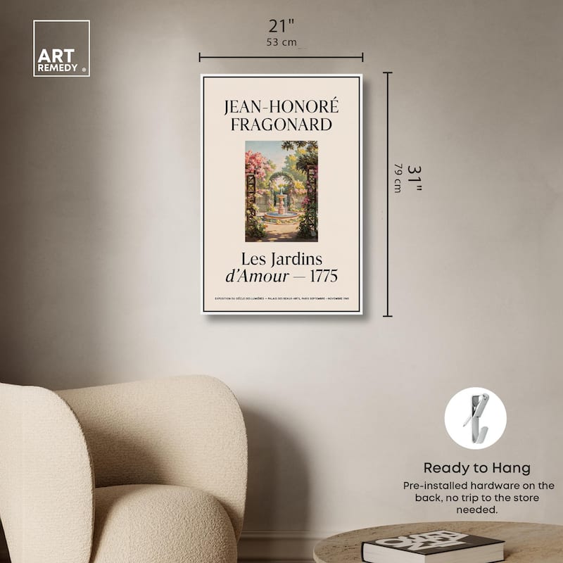 Romantic Gardens Canvas by Art Remedy