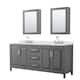 Option Dark Gray, Chrome Trim, Giotto Quartz Top