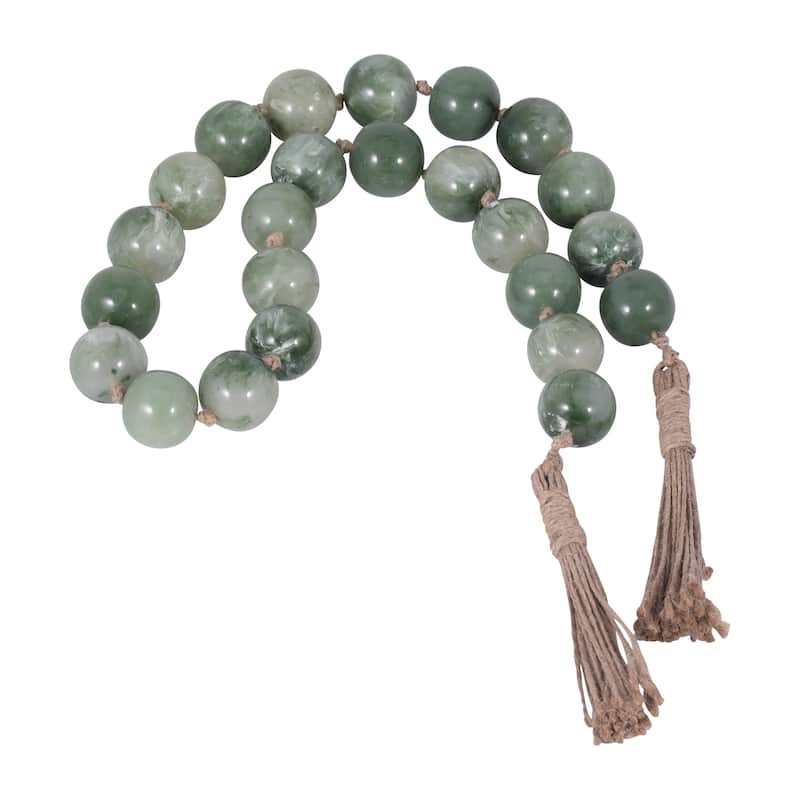Sagebrook Home Resin Bead Garland - Elevate Your Space with Elegant Decor - 36" x 1" x 1"
