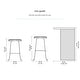 preview thumbnail 19 of 72, MH London Romboss Handmade Mango Wood Saddle Seat Stool