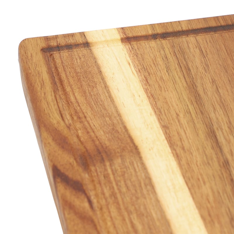 MegaChef 3 Piece Acacia Wood Cutting, Prep and Serving Boards