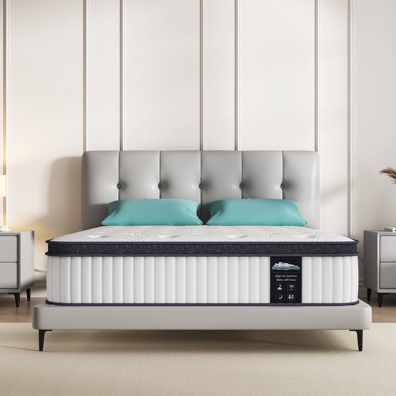 12-Inch Memory Foam and Pocketed Spring Hybrid Mattress,Matress in a Box