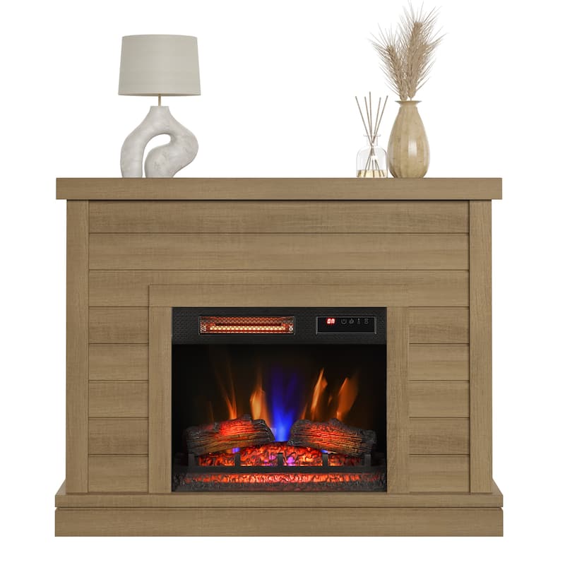 duraflame® Shiplap Wall Mantel Electric Fireplace