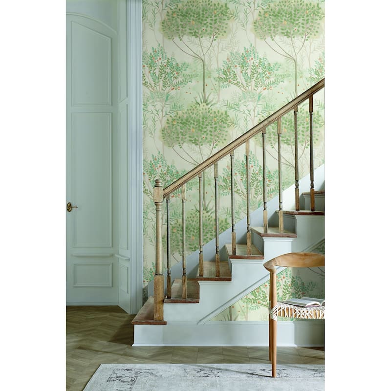 Montgeron Vinyl Orchard Wallpaper 20.5 in x 33 ft = 56 sq ft
