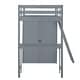 preview thumbnail 23 of 25, Twin Loft Bed with Desk & Wardrobe - Adorable for Kids