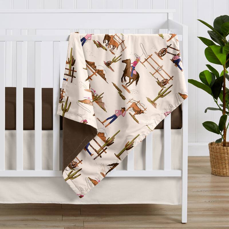 Sweet Jojo Designs Western Cowgirl Girl Baby Receiving Security Swaddle