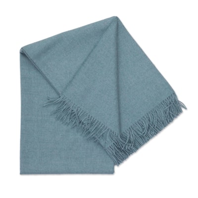 Novica Handmade Blissful Dream In Aqua Throw