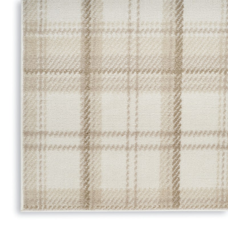 HomeRootsPlaid Country Rectangle Area Rug - 60' X '36' X '0.5