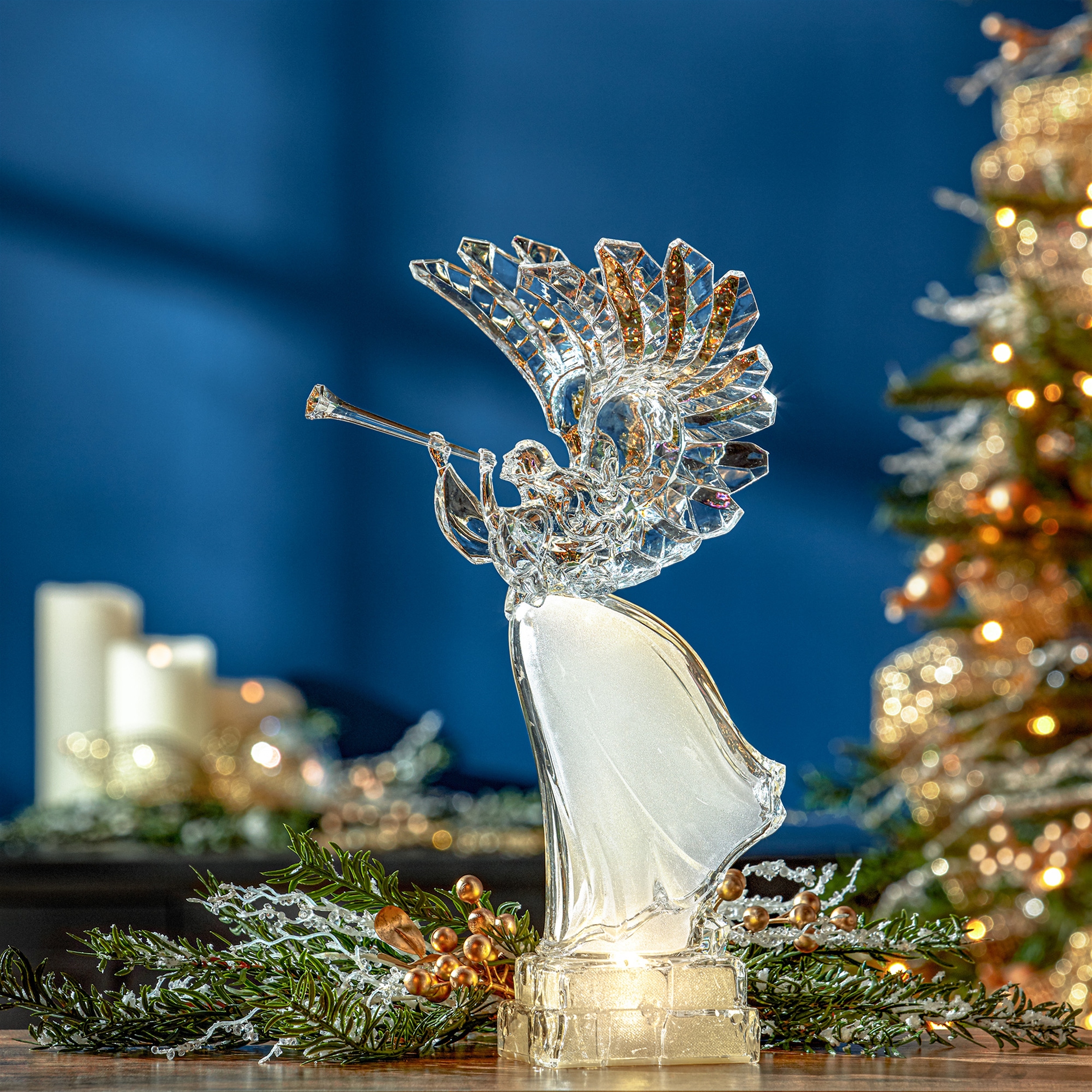 LED Holiday Angel with Trumpet 16.5 LED Holiday Angel with Trumpet 16.5