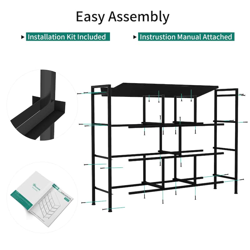 Modern Wide Dresser Storage Tower with 8 Drawers
