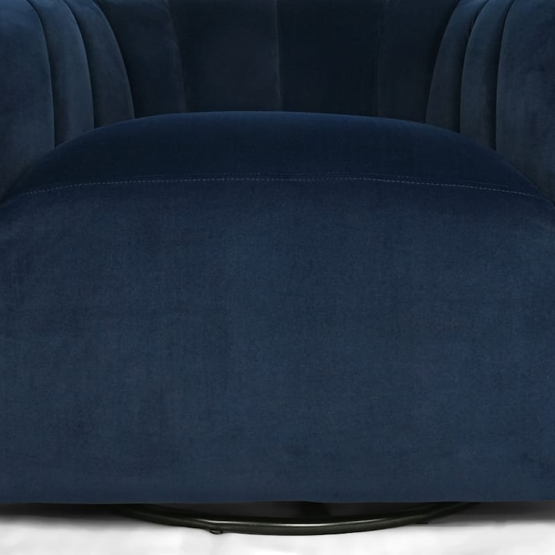 Monroe Indoor Modern Swivel Club Chair by Christopher Knight Home