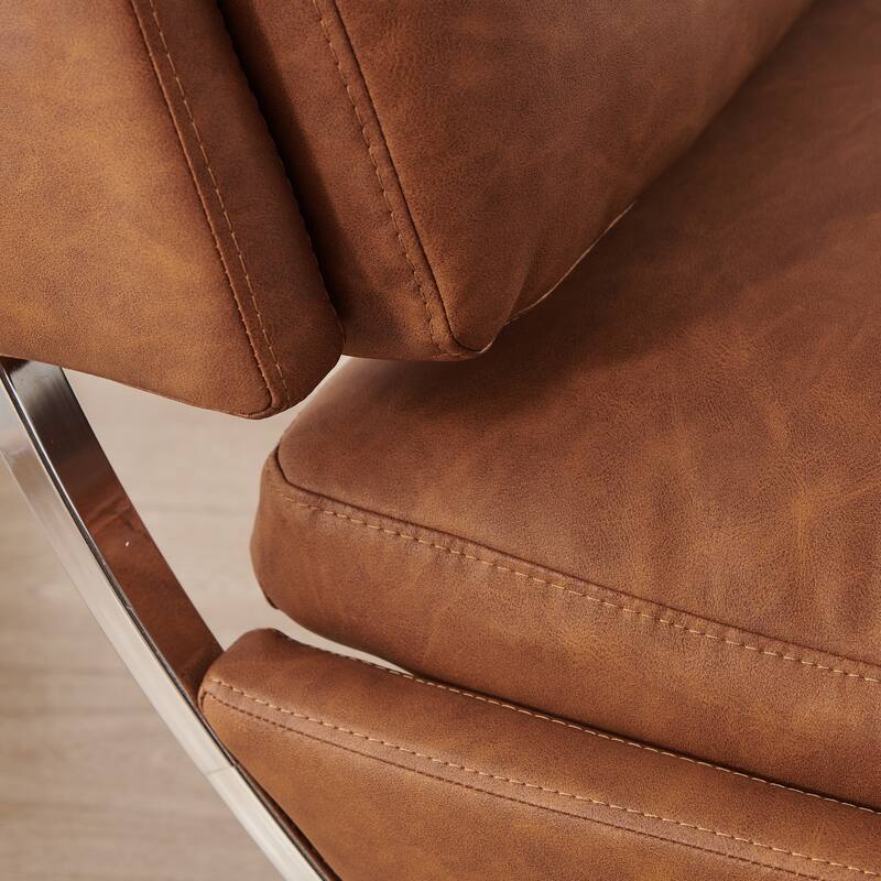 Art Leon Mid-century Modern Armless Accent Chair