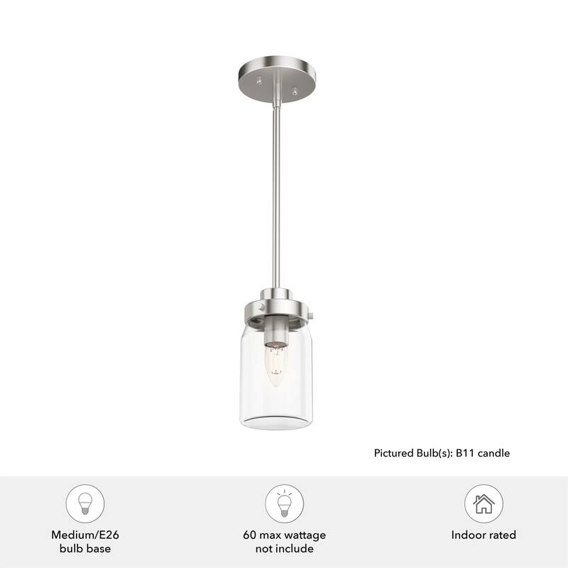 Hunter Devon Park 1-Light Mini Pendant - Kitchen Island, Dining, Bedroom - Rustic, Farmhouse
