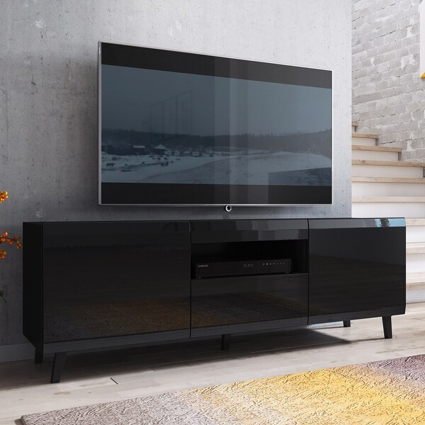 Soma Glossy Modern 59-inch TV Stand Entertainment Console. Opens flyout.