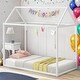 preview thumbnail 10 of 22, Kids and Baby Twin Size Metal House Shape Platform Bed,Sturdy Frame For Home