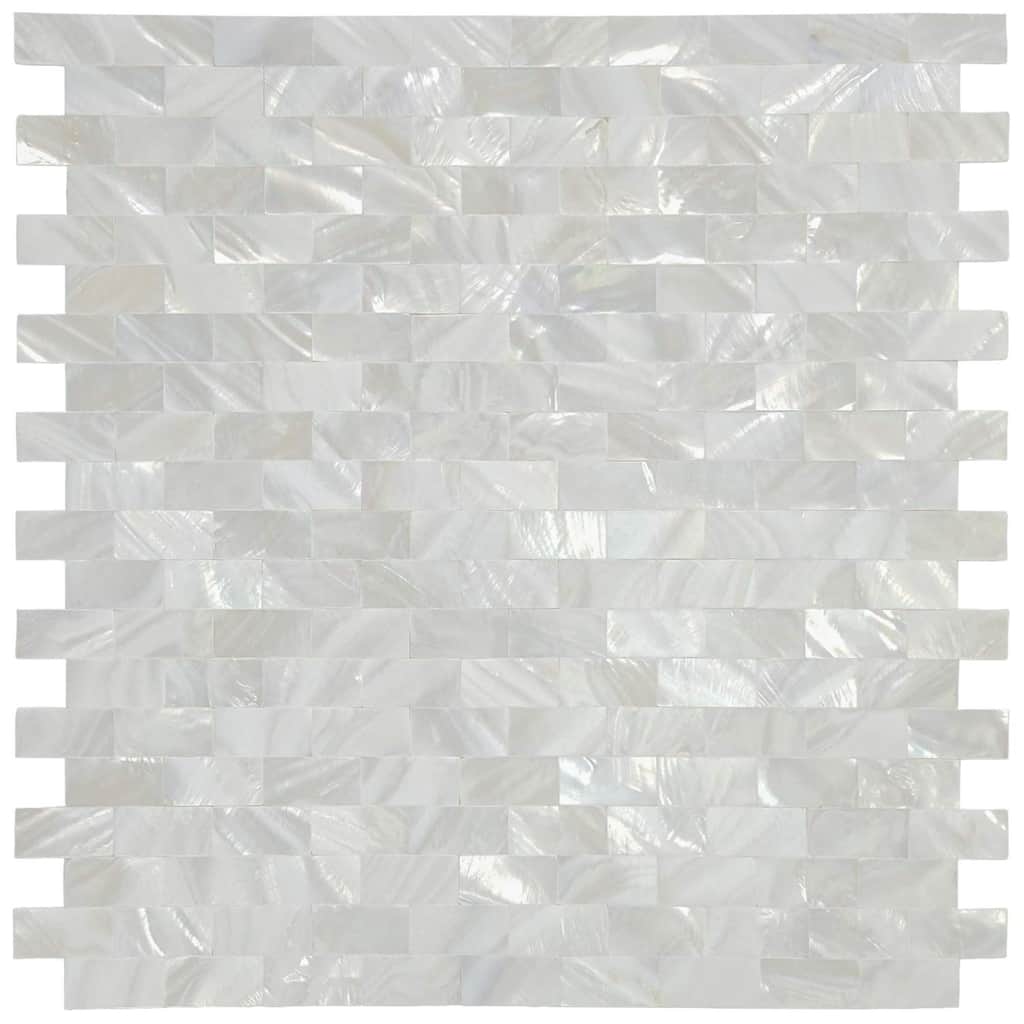 Art3d Mother of Pearl Shell Mosaic Tile for Kitchen Backsplash Seamless12"x12" (10 Tiles)
