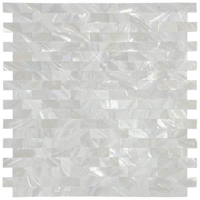 Art3d Mother of Pearl Shell Mosaic Tile for Kitchen Backsplash Seamless12"x12" (10 Tiles)