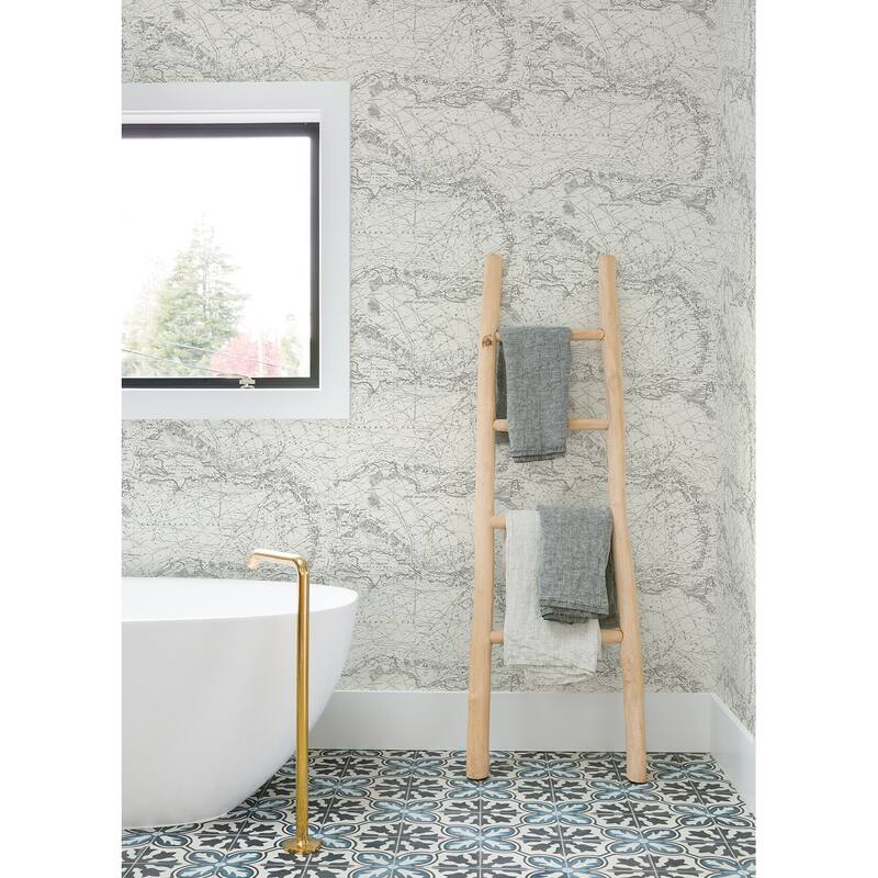 Chesapeake Charts Black Nautical Chart Wallpaper