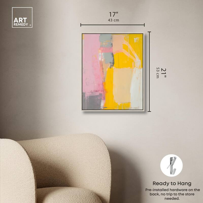Tangerine Blush I Canvas by Art Remedy