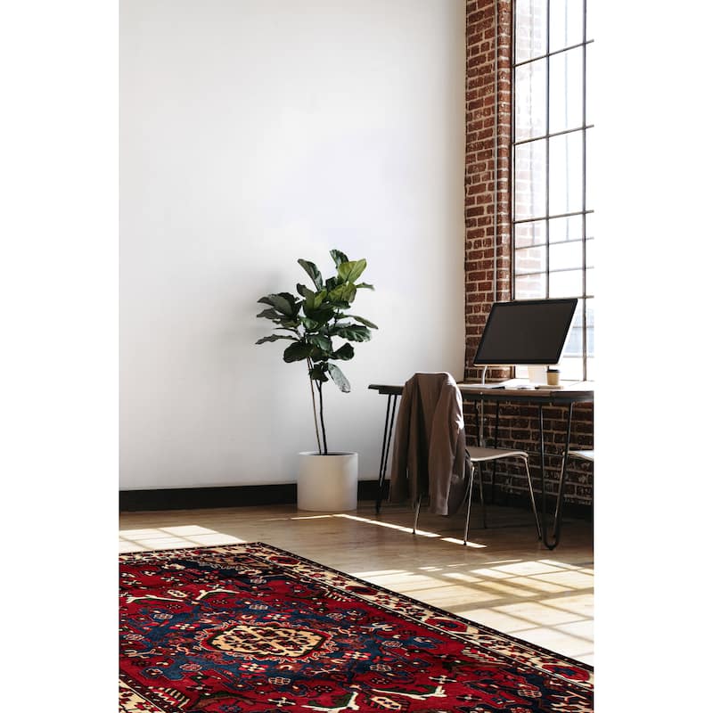 ECARPETGALLERY Hand-knotted Anadol Red Wool Rug - 5'3 x 7'11